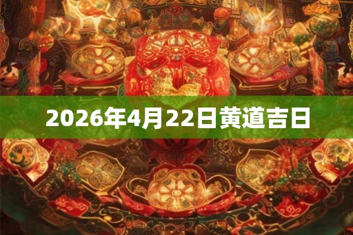 2026年4月22日黄道吉日