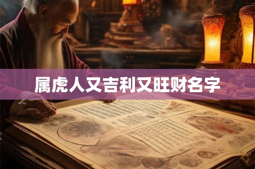 属虎人又吉利又旺财名字