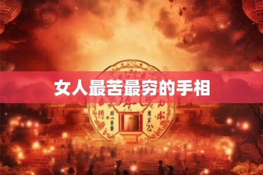 女人最苦最穷的手相