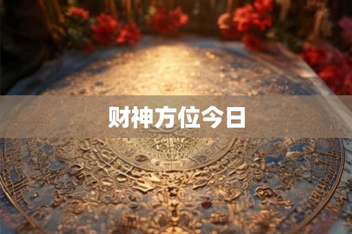财神方位今日
