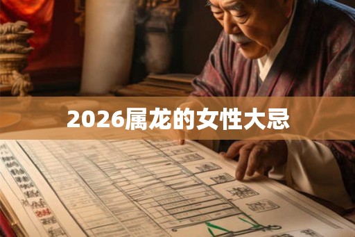 2026属龙的女性大忌