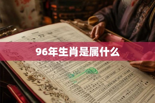96年生肖是属什么