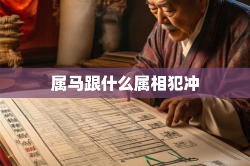 属马跟什么属相犯冲