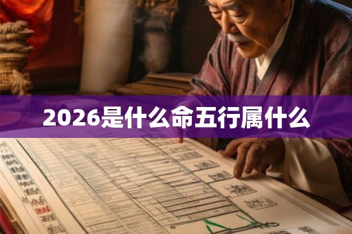 2026是什么命五行属什么