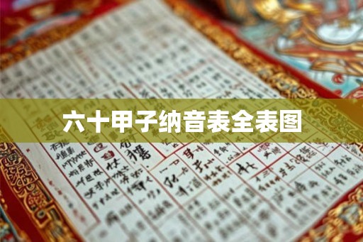六十甲子纳音表全表图