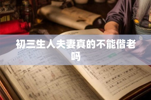 初三生人夫妻真的不能偕老吗