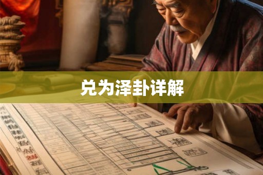 兑为泽卦详解