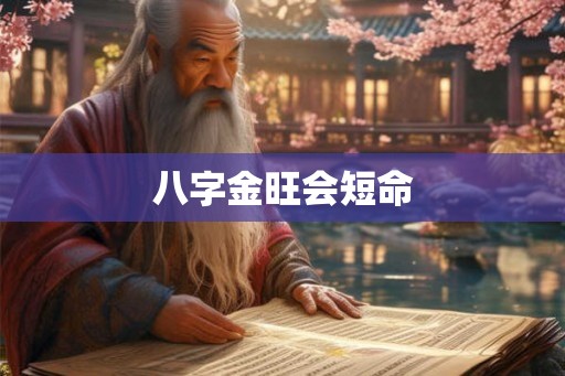 八字金旺会短命