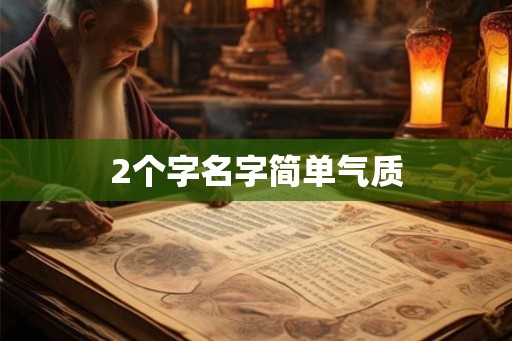 2个字名字简单气质 2个字名字简单气质