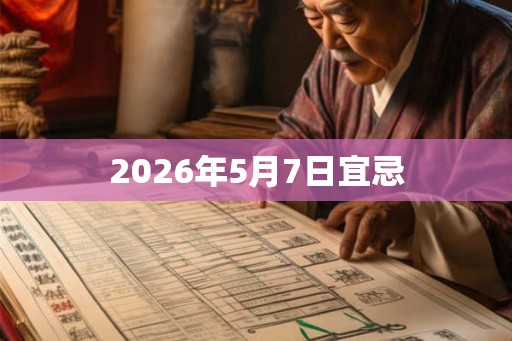 2026年5月7日宜忌