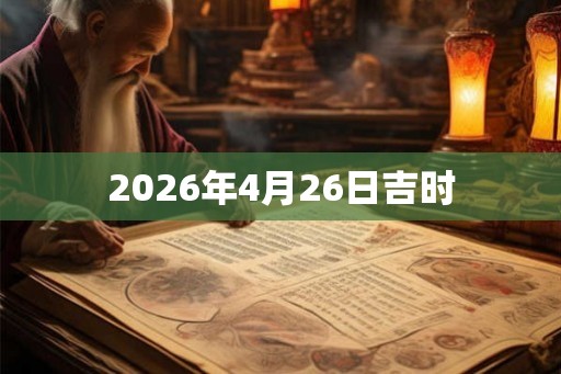 2026年4月26日吉时 2026年4月26日吉时