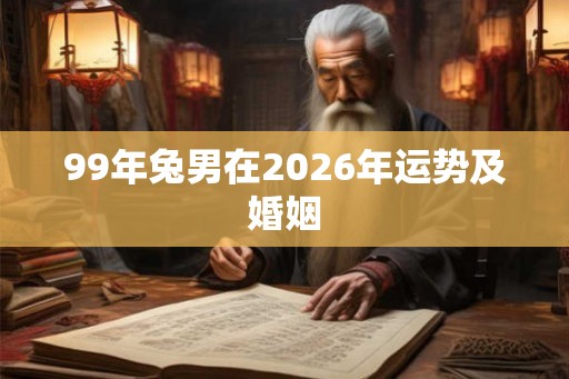 99年兔男在2026年运势及婚姻 99年兔男在2026年运势及婚姻