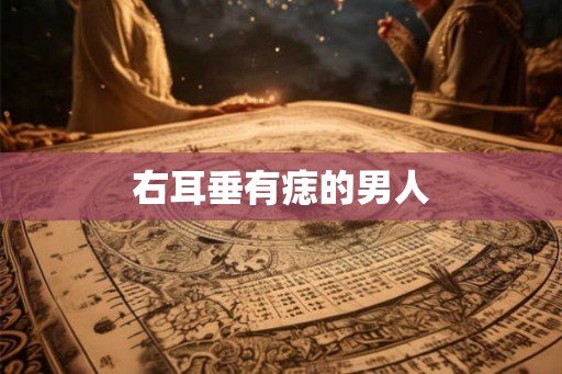 右耳垂有痣的男人
