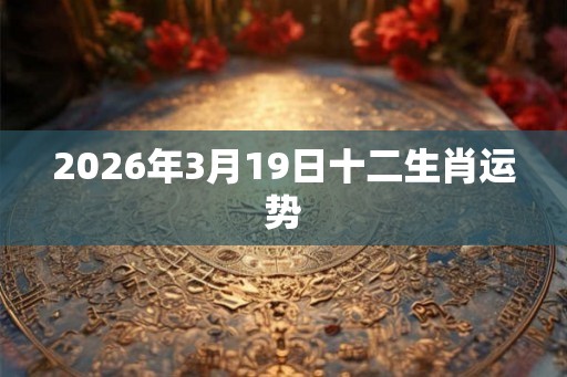 2026年3月19日十二生肖运势