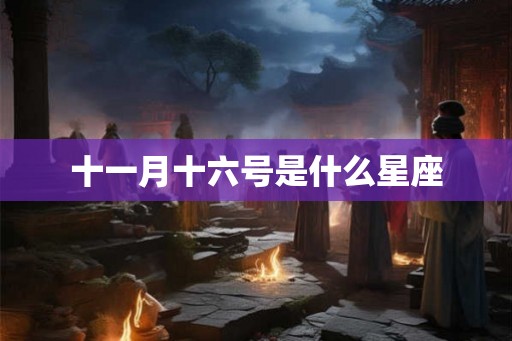 十一月十六号是什么星座