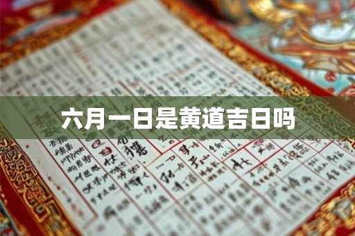 六月一日是黄道吉日吗