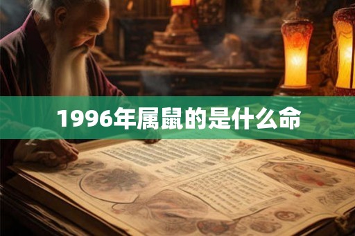 1996年属鼠的是什么命