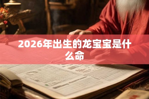 2026年出生的龙宝宝是什么命 2026年出生的龙宝宝是什么命