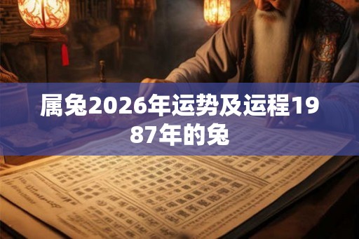 属兔2026年运势及运程1987年的兔
