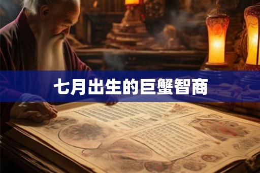 七月出生的巨蟹智商