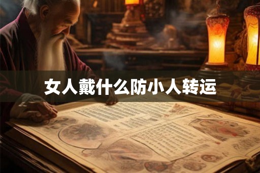 女人戴什么防小人转运 女人戴什么防小人转运