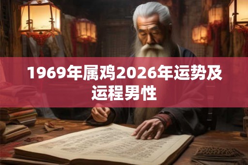1969年属鸡2026年运势及运程男性