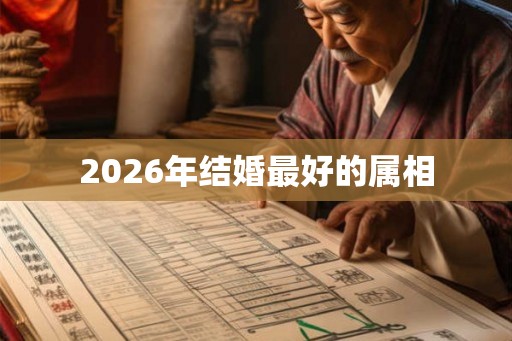 2026年结婚最好的属相