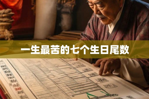 一生最苦的七个生日尾数