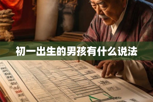 初一出生的男孩有什么说法