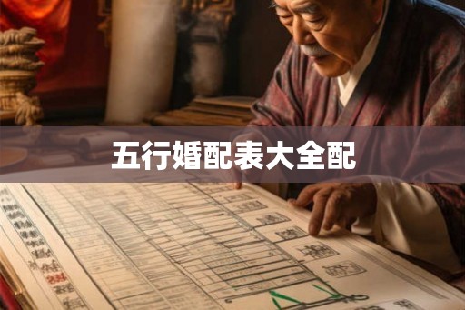五行婚配表大全配