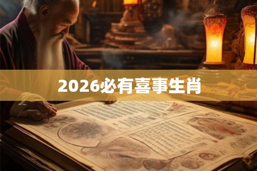 2026必有喜事生肖