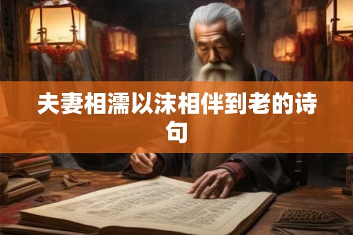 夫妻相濡以沫相伴到老的诗句