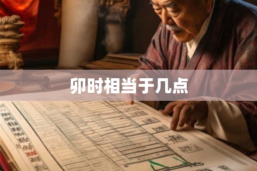 卯时相当于几点