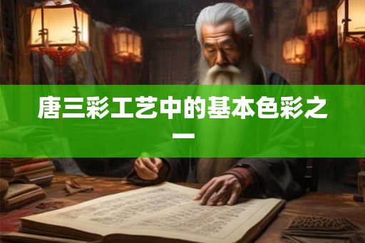 唐三彩工艺中的基本色彩之一