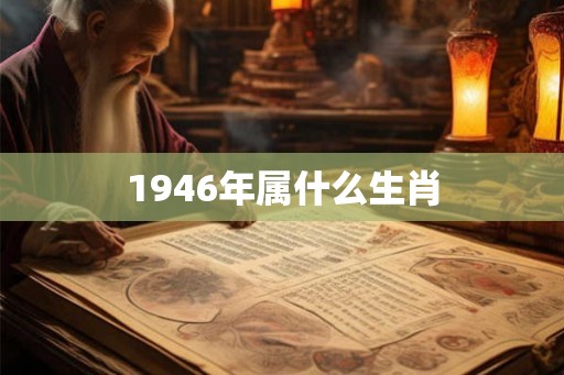 1946年属什么生肖
