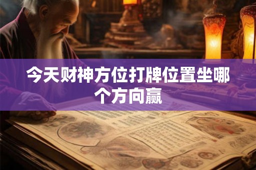 今天财神方位打牌位置坐哪个方向赢