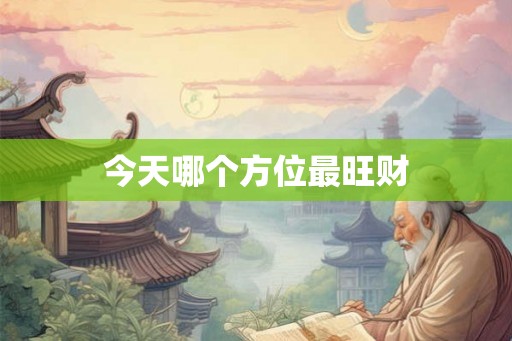 今天哪个方位最旺财