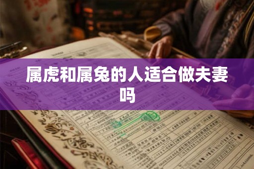 属虎和属兔的人适合做夫妻吗