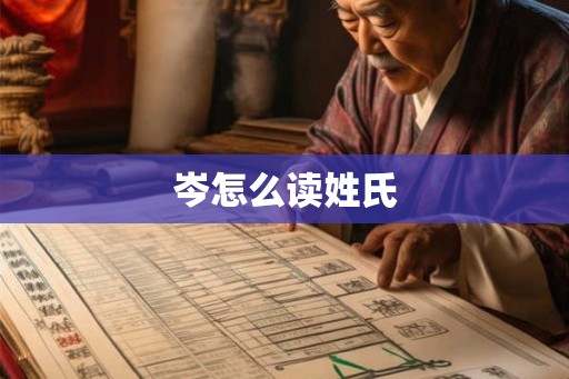 岑怎么读姓氏