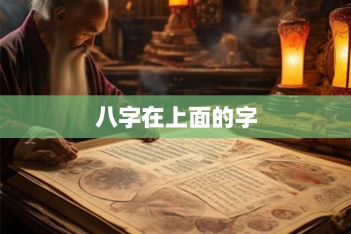 八字在上面的字