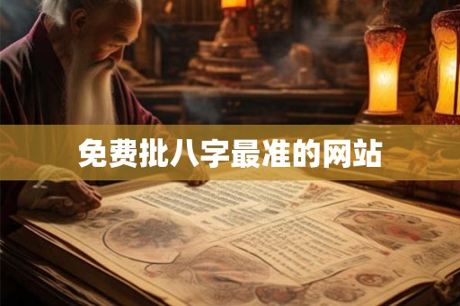 免费批八字最准的网站