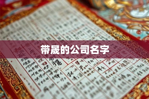 带晟的公司名字
