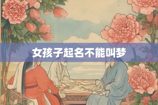 女孩子起名不能叫梦