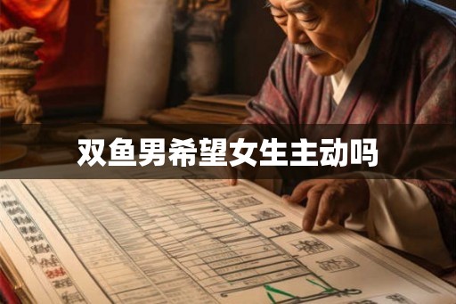 双鱼男希望女生主动吗
