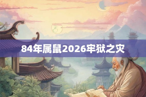 84年属鼠2026牢狱之灾