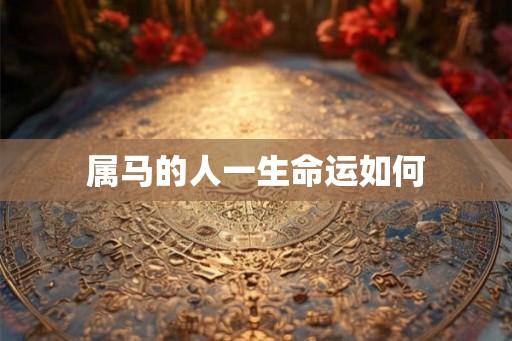 属马的人一生命运如何