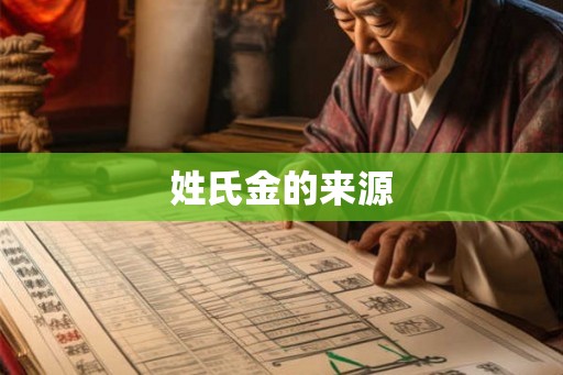 姓氏金的来源