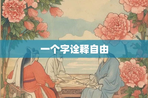 一个字诠释自由