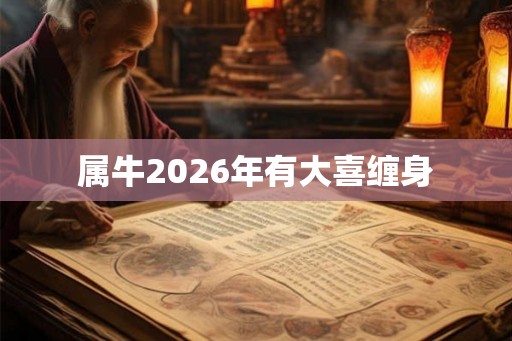 属牛2026年有大喜缠身
