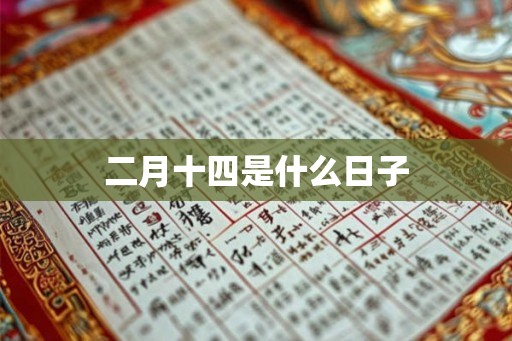 二月十四是什么日子